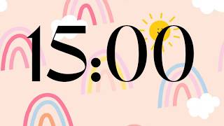 15 Minute Rainbow Countdown Timer