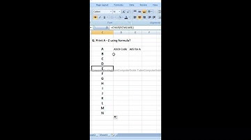 Excel Formula Tips: Print Alphabet Sequences Easily #Shorts