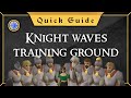 Flinching guide knight waves training ground