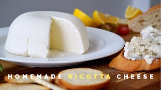 Just 4 Simple Ingredients to Make Homemade Ricotta Cheese | ASMR Cooking Sounds