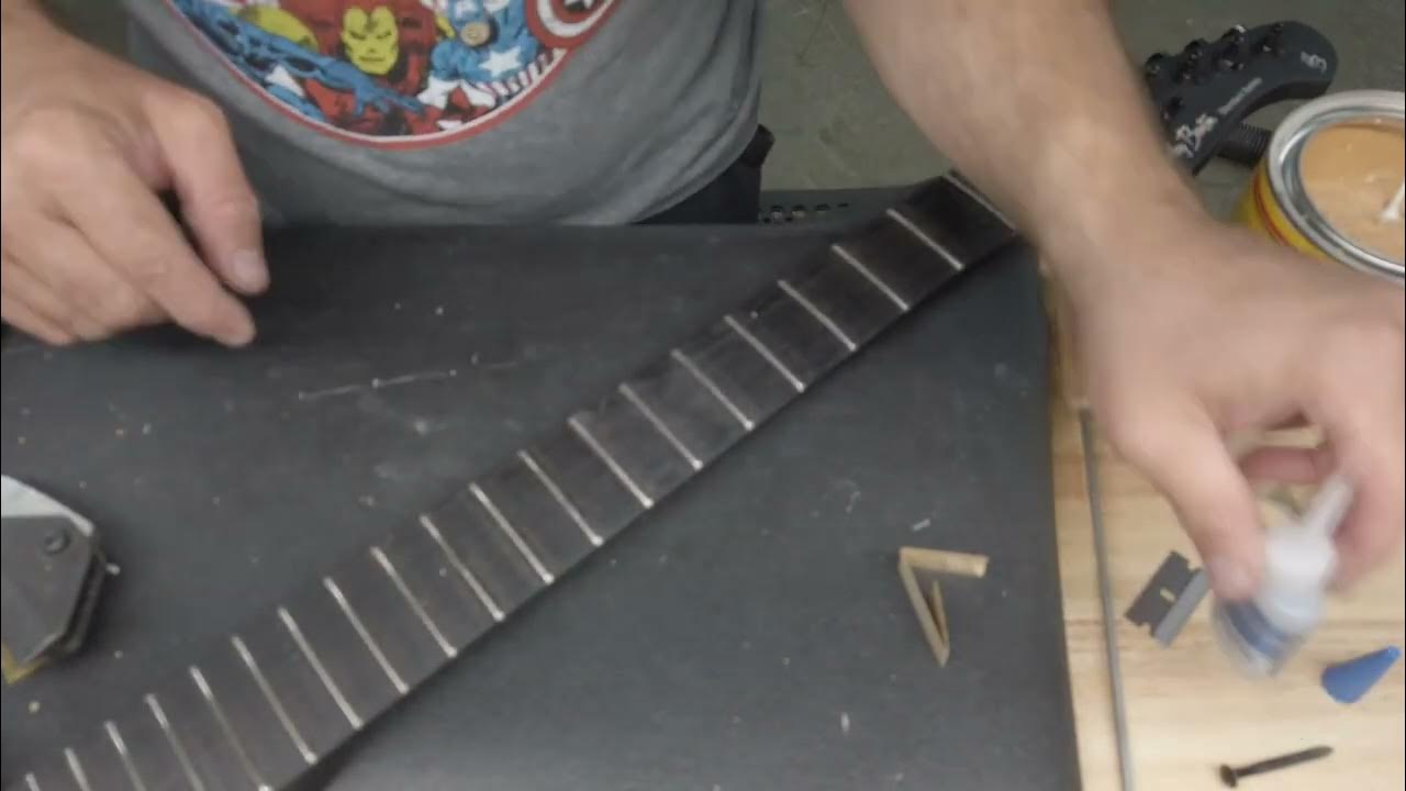 How to glue loose frets with CA YouTube