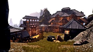 HOW TO BUILD A JAPANESE CASTLE [TIMELAPSE]  - CONAN EXILES: Isle of Siptah. Yamatai Castle