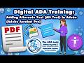 The ADA Lady Tutorial: Adding Alternate Text in Adobe Acrobat Pro (Alt Text)
