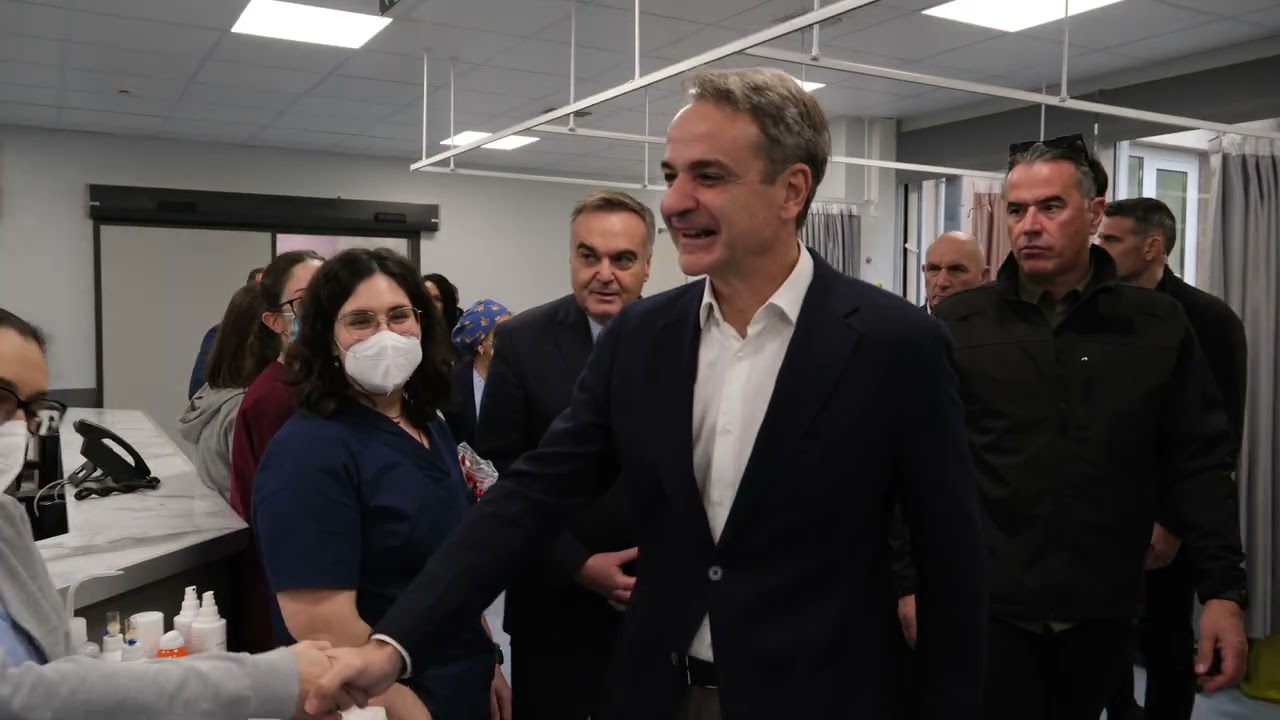 Η επίσκεψη του Κ. Μητσοτάκη στο ΓΝΑ «Κοργιαλένειο-Μπενάκειο Ελληνικός Ερυθρός Σταυρός»*