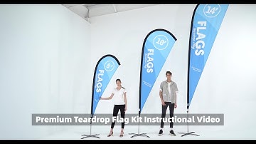 Premium Teardrop Flag Set up Instruction Video