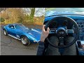 1969 chevrolet corvette c3 stingray 350 v8 l46 manual  pov test drive  walkaround  v8 sound