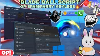 Blade Ball Updated Script OP Auto Spam/Parry🔥,Skin-changer🤩, Triggerbot😎,Curve,Detection+More✨