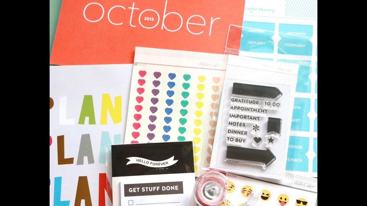 STUDIO CALICO ~ PLANNER KIT WINK WINK - YouTube