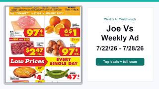 Joe Vs Weekly Ad (7/22/26 - 7/28/26) Top 10 Deals