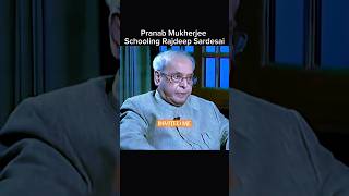 😂 😂 Mukherjee teaches manners to Rajdeep . #india #epic #aura #savage #president #viral #savagereply