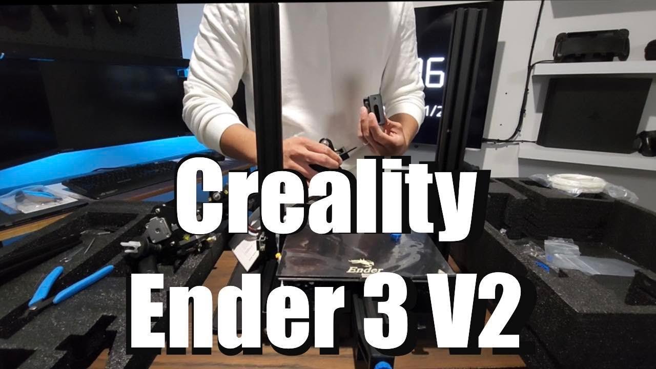 My first 3D printer (timelapse) Creality Ender 3 V2 - YouTube