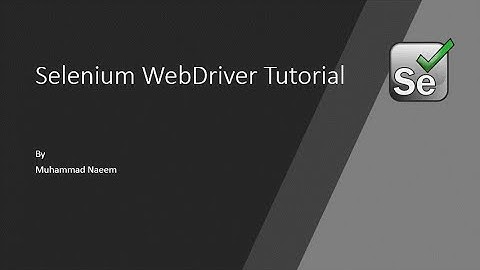 Selenium WebDriverTutorial For Beginners | Selenium