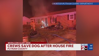 Dog rescued from Putnam County house fire