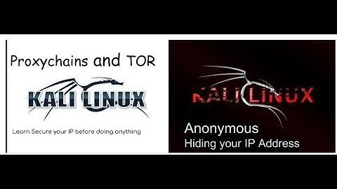 Setup proxy in kali Linux with tor and proxychains