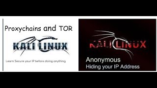 Setup proxy in kali Linux with tor and proxychains
