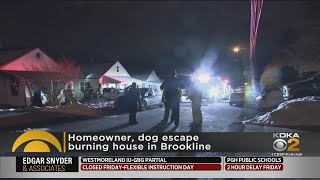 Homeowner, Dog Escape Fire