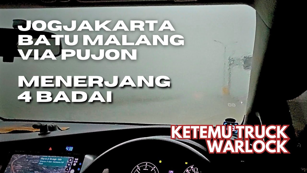 Terjang 4 BADAI Saat RoadTrip Jogja - Batu Malang Lewat Pujon.
