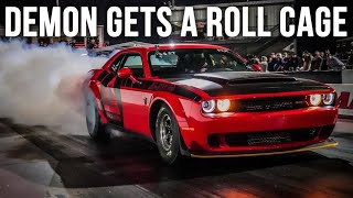 Newly Modded Demon Gets Challenged by a Parachute Mustang 👀 | Demonology Drag Racing