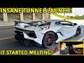 Our Rebuilt Lamborghini Aventador Started Melting On It&#39;s First Test Drive!!!