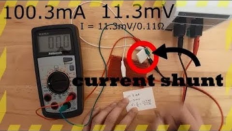 How multimeters measure current (Current shunt)