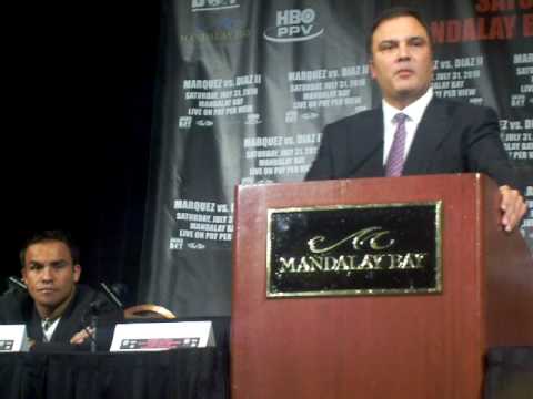 Juan Diaz-Juan Manuel Marquez II Press Conference ...