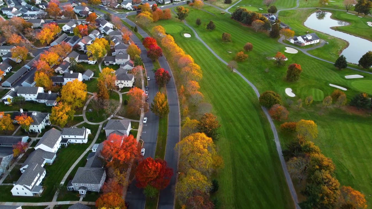DJI Mini 2 Drone Stunning Footage of Rossmoor Golf Course  - Amazing Fall Aerial Photography in 4K