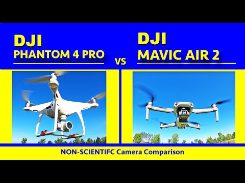 4K 60 FPS Camera Comparison - DJI Phantom 4 Pro vs Mavic Air 2 - Non-scientific camera comparison