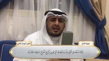 تلاوة مرئية لأواخر سورة الفتح | بصوت القارئ أبوبكر الظبي