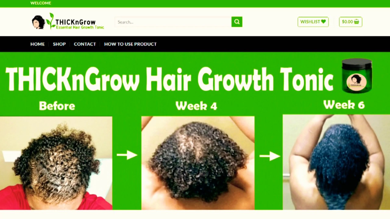 All Natural THICKnGrow Essential Hair Growth Tonic is tested and proven