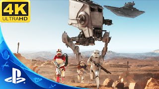 BATTLE OF TATOOINE: Galactic Empire vs Rebel Alliance - Star Wars: Battlefront 2 (PS5, 4K, HDR)