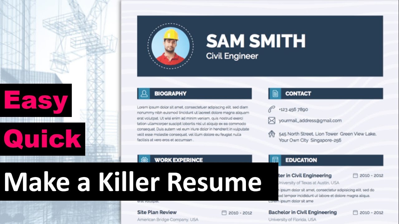 how to build a killer resume