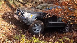 Jeep XJ, Grand Cherokee WK & Nissan Patrol Y61 Climbing a Hill