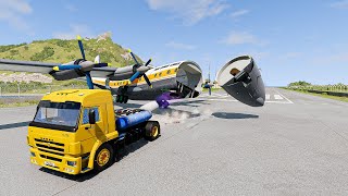 ซิ่งรถชนเครื่องบิน จนหักครึ่ง! BeamNG.drive