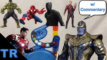 Avengers Infinity War Marble Elimination Race | Premier Marble Racing