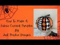 How to make a Halloween Fabric Covered Pumpkin