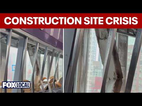 NYC unstable building evacuated; columns buckle