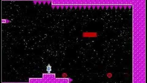 Nintendo DS VVVVVV-like Java Level Editor : playing the videoTest Map