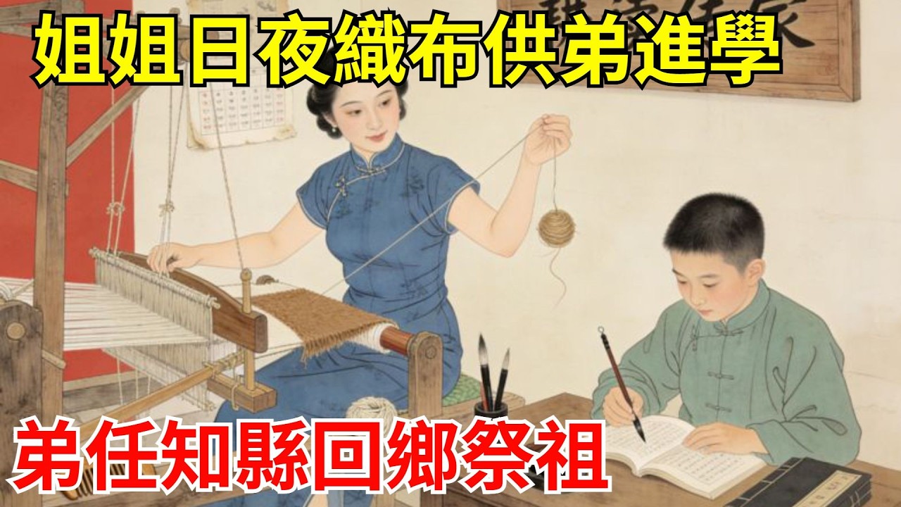 族長奪孤兒田產，逼10歲姐弟替人放牛！姐姐日夜織布供弟進學。弟任知縣回鄉祭祖，族長認親被當眾揭穿：侵占孤產，追贓問罪！#故事頻道#聽書#民間故事#說書#善有善報#爽文