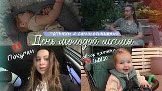 ДЕНЬ МОЛОДОЙ МАМЫ/ приучаю к самозасыпанию / обзор бюджетной коляски от Indigo / попытки ходить