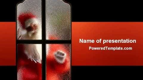 Santa Clause Coming PowerPoint Template by PoweredTemplate.com