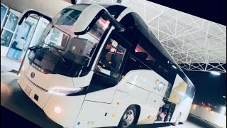 Saptco Bus Vip New 🚌 Dammam to Riyadh / Saudi Arabia  New Saptco Bus 👍🏻🚌✅