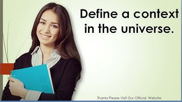 Define a context in the universe in SAP BO