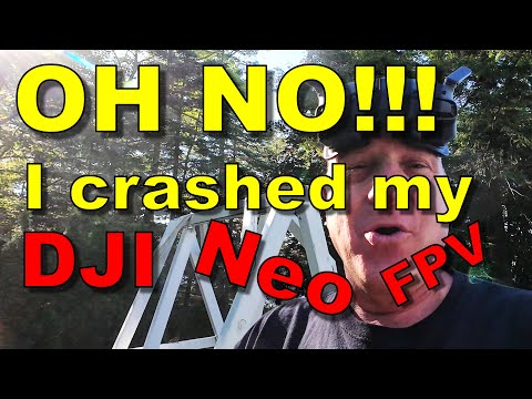 I've already crashed my DJI Neo!!  Flying in FPV Mode...