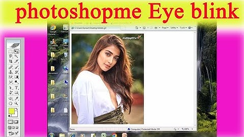 Photoshop Full Tutorial for beginner | Photoshop me photo kaise banaye eye blink effect kaise dale ?