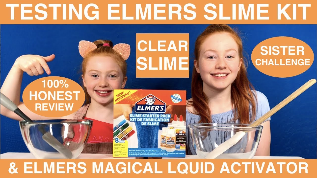 Testing Elmers Slime Kit & Activator, 100% Honest Review, Clear Slime  Challenge