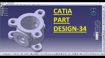 34-CATIA Tutorial for Beginner_CATIA Practice Design_Part Modelling_CATIA Part Design_CATIA Tutorial