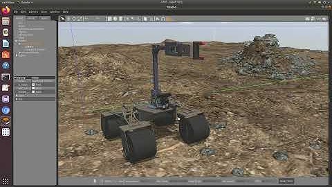 ROS Gazebo Simulation of our rover Anweshan | RTAB-Map Autonomous Navigation | MoveIt Implementation