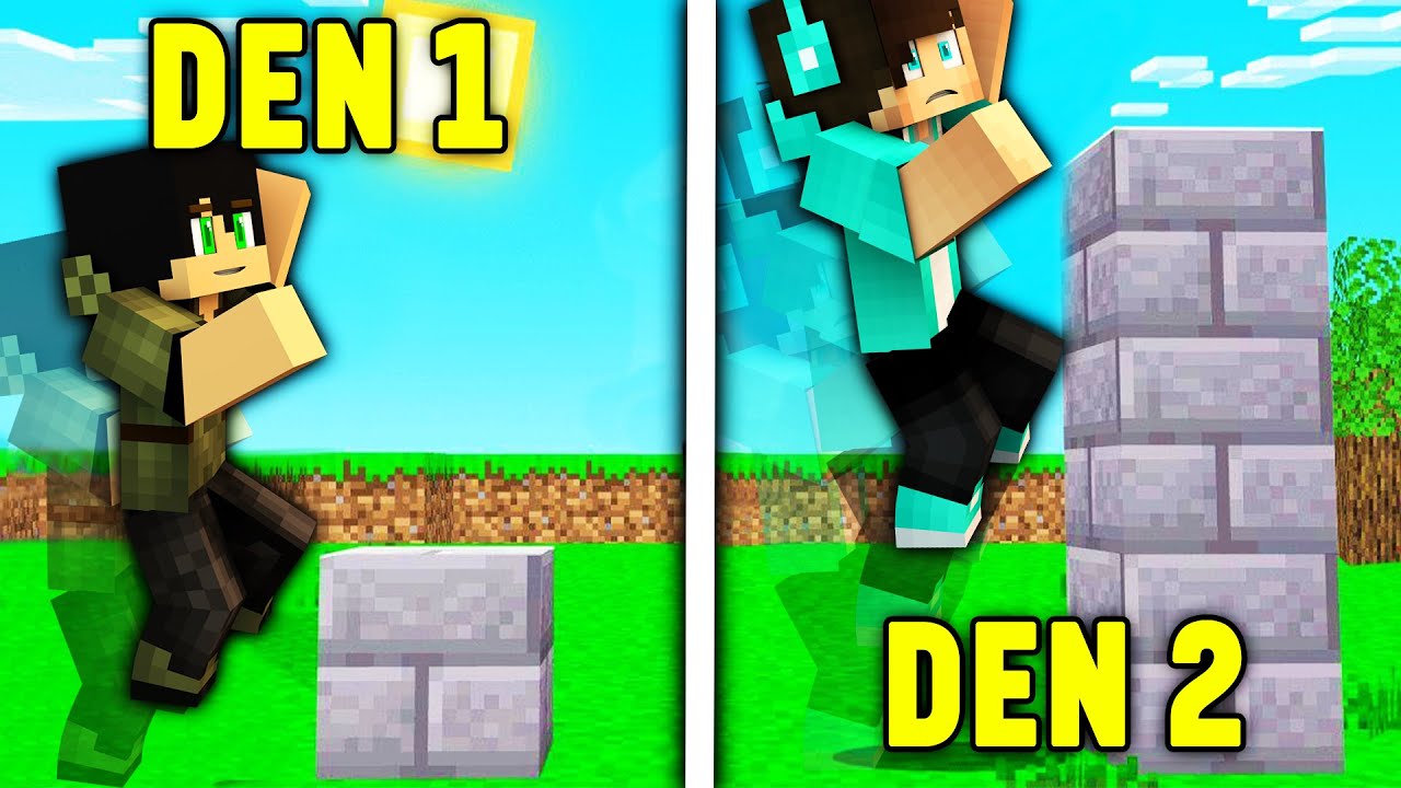 KAŽDÝM SKOKEM SKOČÍME VÝŠ V MINECRAFTU ! 🤣 /w @IkonovaVidea
