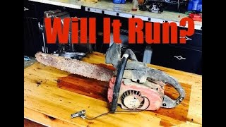 Scrapped Chainsaw: Will It Run?