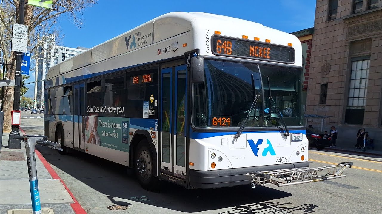 Santa Clara VTA 2017 Gillig Low Floor Plus HEV 40 7405 On Route 64B santa-clara-vta-2017-gillig-low-floor-plus-hev-40-7405-on-route-64b